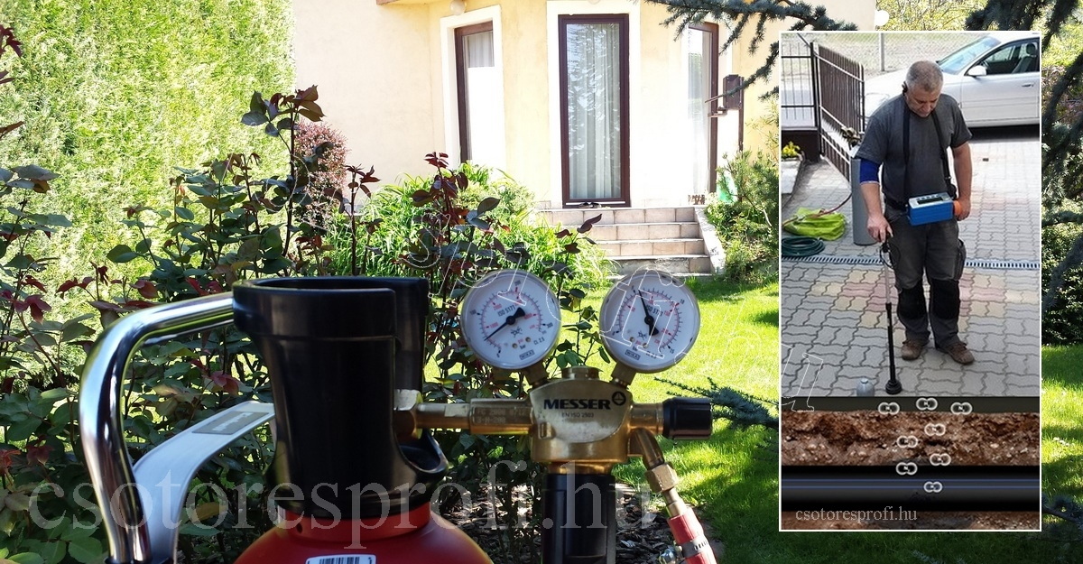 Korszerű jelzőgázos csőtörés bemérés a Csőtörésprofi szakértőitől